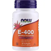 Вітамін E-400 зі змішаними токоферолами, Now Foods, 400 МО, 50 капсул