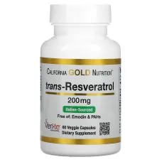 Транс-ресвератрол (Trans-Resveratrol) 200 мг 60 капсул