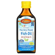 Рыбий жир жидкий для детей (Fish oil) 200 мл со вкусом лимона