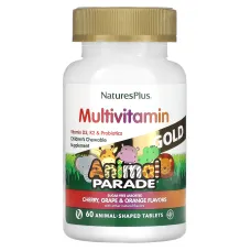 Мультивитамины для детей (Animal Parade Gold) 60 жевательных таблеток с ассорти вкусов