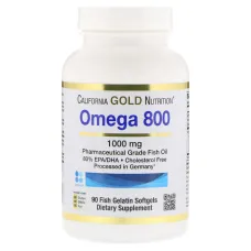 Омега-3 рыбий жир фармацевтической степени чистоты (Omega 800) 1000 мг 90 капсул