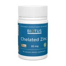 Хелатний цинк (Chelated Zinc) 30 мг 30 капсул