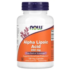 Альфа-липоевая кислота (Alpha-lipoic acid) 250 мг 120 капсул