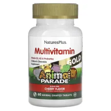 Мультивитамины для детей (Animal Parade Gold) 60 жевательных таблеток со вкусом вишни 