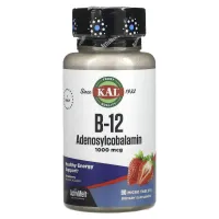 Вітамін В12 (B-12 Adenosylcobalamin) 1000 мкг 90 таблеток зі смаком полуниці
