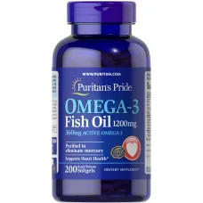 Рыбий жир Омега-3 (Omega-3 Fish Oil) 1200 мг 200 капсул