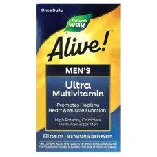Мультивитамины для мужчин (Alive! Men's multi-vitamin) 60 таблеток