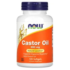 Касторовое масло (Castor Oil) 650 мг 120 капсул