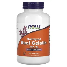 Говяжий желатин (Hydrolyzed Beef Gelatin) 550 мг 200 капсул