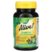 Диабетические мультивитамины (Alive! Diabetic Multivitamin) 60 таблеток