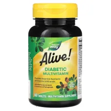 Діабетичні мультивітаміни (Alive! Diabetic Multivitamin) 60 таблеток
