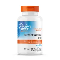Бенфотиамин, Benfotiamine, Doctor's Best, 150 мг, 120 капсул