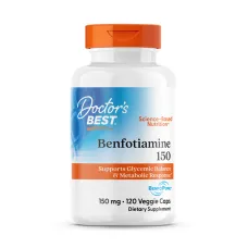 Бенфотиамин, Benfotiamine, Doctor's Best, 150 мг, 120 капсул