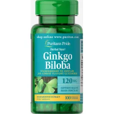 Гінкго Білоба стандартизований екстракт (Ginkgo Biloba) 120 мг 100 капсул