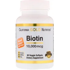 Биотин (Biotin) 10000 мкг 90 капсул