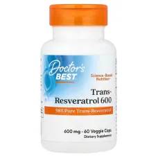 Высокопотенциальный транс-ресвератрол (High Potency Trans-Resveratrol) 600 мг 60 капсул