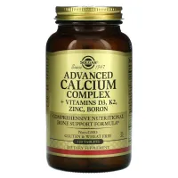 Комплекс кальцію з вітамінами та мінералами (Calcium Complex + Vitamins D3, K2, Zinc, Boron) 120 таблеток