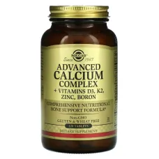 Комплекс кальцію з вітамінами та мінералами (Calcium Complex + Vitamins D3, K2, Zinc, Boron) 120 таблеток