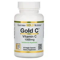 Вітамін С, California Gold Nutrition 1000 мг 60 капсул