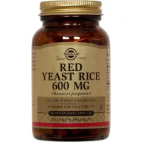 Красный дрожжевой рис (Red Yeast Rice), Solgar, 600 мг 60 капсул