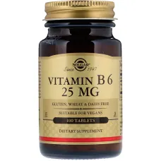 Вітамін В6 (Vitamin B6) 25 мг 100 таблеток