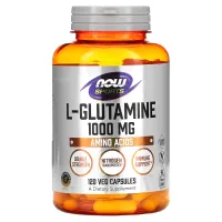 L-глютамін, L-Glutamine, Now Foods, Sports, подвійна сила, 1000 мг 120 капсул