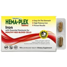 Комплекс витаминов и минералов (Hema-Plex) 10 таблеток медленного высвобождения