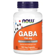 ГАМК (Гамма-аминомасляная кислота) (GABA) 750 мг 100 капсул