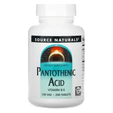 Пантотеновая кислота (Pantothenic acid) 100 мг 250 таблеток