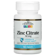 Цинк цитрат (Zinc Citrate) 50 мг 60 таблеток