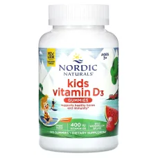 Вітамін Д3 для дітей (Vitamin D3 Gummies KIDS) 400 МО 120 жувальних цукерок зі смаком кавуна