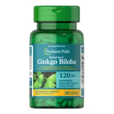 Гінкго Білоба стандартизований екстракт (Ginkgo Biloba) пробна версія 120 мг 30 капсул