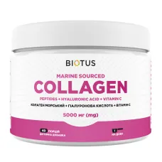 Морской коллаген с гиалуроновой кислотой и витамином С (Collagen Peptides) 5000 мг 206 г