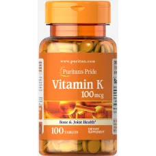  Витамин К (Vitamin K) 100 мкг 100 таблеток