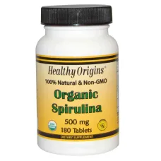 Спирулина органическая (Organic Spirulina) 500 мг 180 таблеток