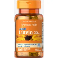 Лютеин для зрения с зеаксантином (Lutein with Zeaxanthin) 20 мг 30 капсул