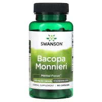 Екстракт Бакопи Моньє (Bacopa Monnieri Extract) 250 мг 90 капсул