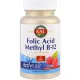 Фолієва кислота та вітамін В12, Folic Acid Methyl B-12, KAL, 800 мкг/1000 мкг 60 таблеток зі смаком малини