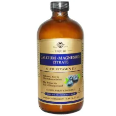 Кальцій Магній + Д3 (Calcium Magnesium Vitamin D3) смак чорниці 473 мл