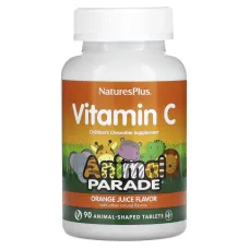 Витамин С (Children's chewable vitamin C, animal parade) 250 мг 90 жевательных таблеток со вкусом апельсина