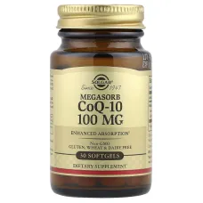 Коензим Q10 Мегасорб доповнений (Megasorb CoQ-10) 100 мг, 30 капсул