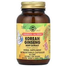 Екстракт кореня корейського женьшеню (Korean Ginseng root extract) 450 мг 60 капсул