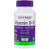 Вітамін В12 (Vitamin B-12 Fast Dissolve) 5000 мкг 100 пігулок зі смаком полуниці