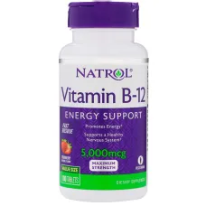 Витамин В12 (Vitamin B-12 Fast Dissolve) 5000 мкг 100 таблеток со вкусом клубники
