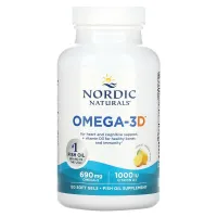 Риб'ячий жир Омега-3Д (Omega-3D) 1000 мг 120 капсул зі смаком лимона
