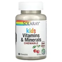Мультивітаміни для дітей (Children's Chewable Vitamins & Minerals) 60 жувальних таблеток зі смаком вишні