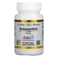 Чистый исландский астаксантин (Astaxanthin) 12 мг 30 капсул