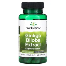 Гінкго Білоба стандартизований екстракт (Ginkgo Biloba Extract) 60 мг 120 капсул