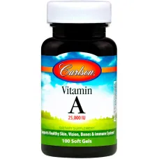 Витамин A (Vitamin A) 25000 МЕ 100 капсул