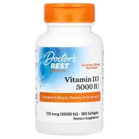 Вітамін D3 (Vitamin D3) 5000 МО 180 капсул